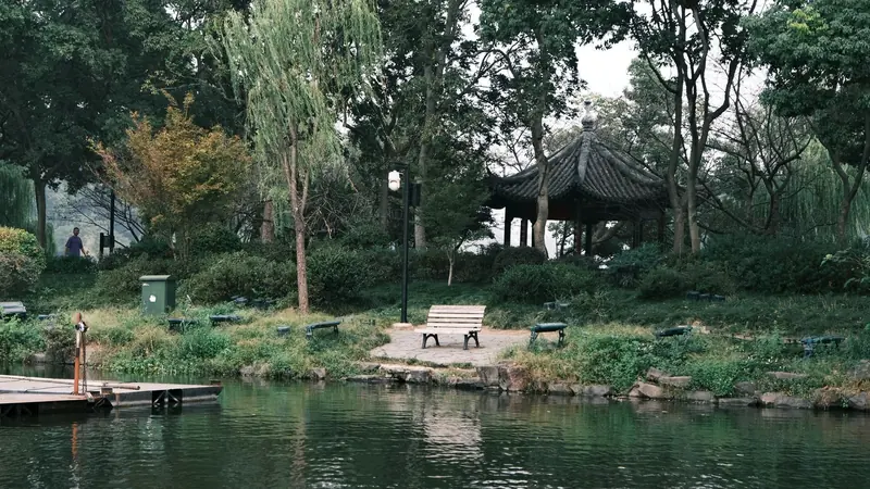 Small lake with a park (example photo)