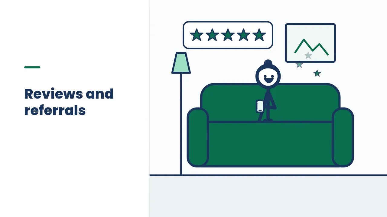 Reviews and referrals